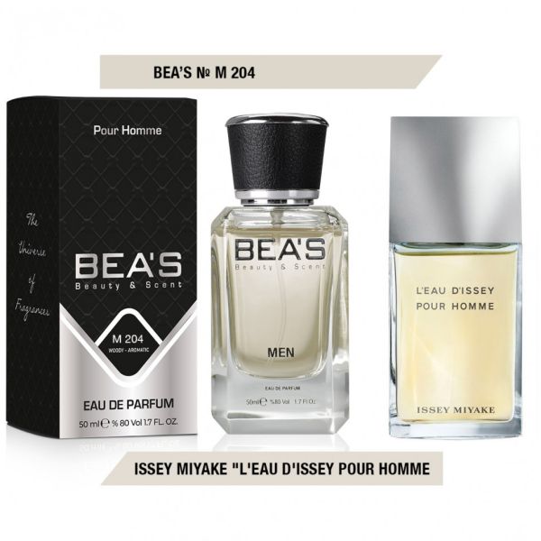 Beas M204 Issey Miyake L'eau D'Issey Pour Homme edp 50 ml, Perfume for men Beas M204 is based on the fragrance Issey Miyake L'eau D'Issey Pour Homme
