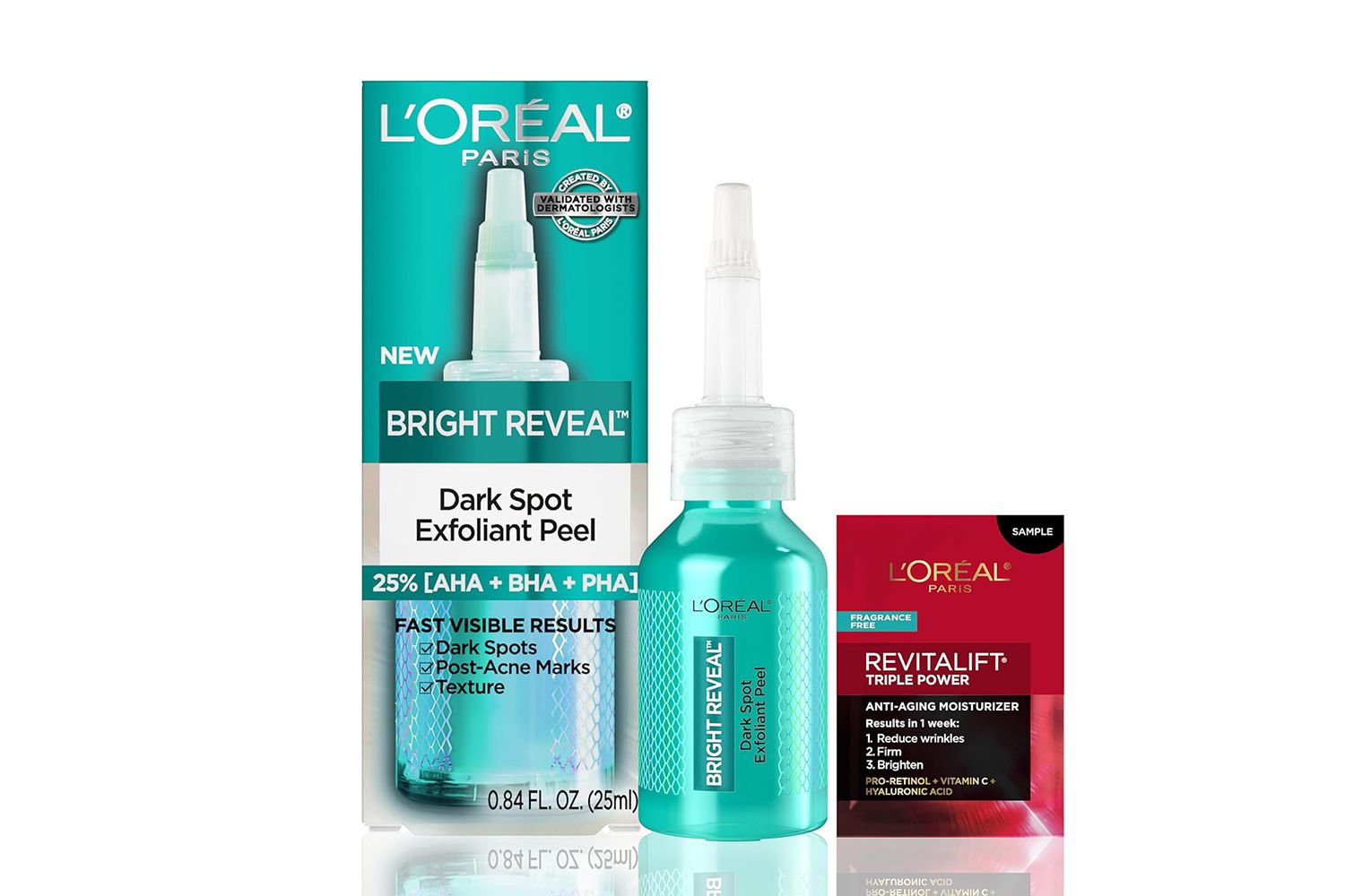 L'Oreal Paris Bright Reveal Dark Spot Exfoliant Peel, 25% AHA