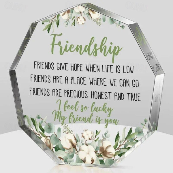 Acrylic Gifts For Friends, Friendship Gifts For Women, Birthday Gifts For Friends, Farewell Gifts, Plaque For Colleagues, Retirement Gifts, Acrylic He